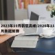 2023年11月新冠高峰/2020年11月新冠反弹